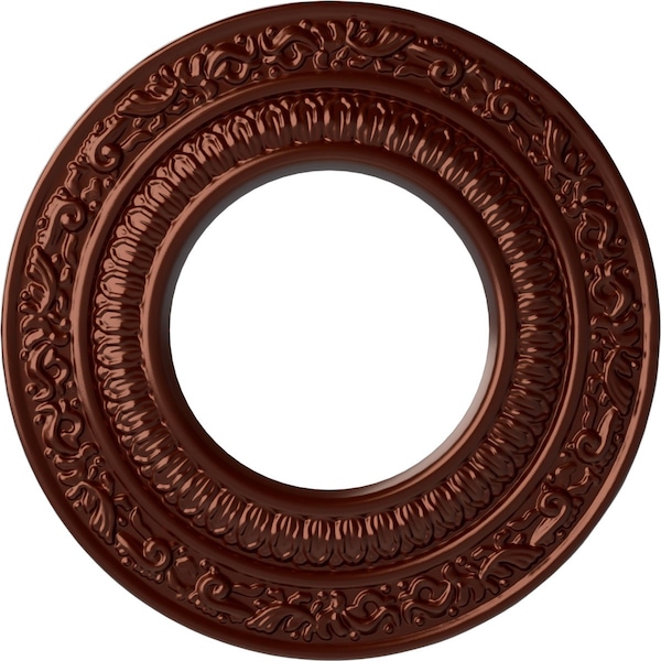 Ekena Millwork Andrea Ceiling Medallion (Fits Canopies up to 4 1/8"), 8 1/8"OD x 4 1/8"ID x 1/2"P, Antique Copper CM08ADACS - main